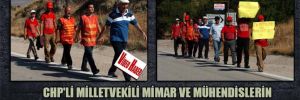 CHP’li Milletvekili mimar ve mühendislerin Ankara yürüyüşüne katıldı