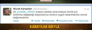 Karayılan adıyla, Cemil İpekçi’ye ‘gerilla üniforması’ tweeti