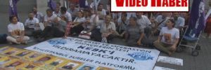 Kesk’li tutuklu aileleri oturma eylemi yaptı