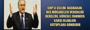 CHP’li Çelebi: Başbakan, HES mücadelesi verenleri derelere, küresel ısınmaya karşı olanları kutuplara gönderir