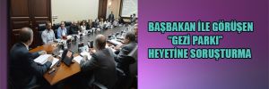 Başbakan ile görüşen “Gezi Parkı” heyetine soruşturma