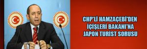CHP’li Hamzaçebi’den İçişleri Bakanı’na Japon turist sorusu