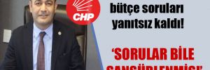 CHP’li Karabat’ın bütçe soruları yanıtsız kaldı!