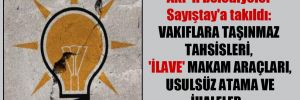 AKP’li belediyeler Sayıştay’a takıldı: Vakıflara taşınmaz tahsisleri, ‘ilave’ makam araçları, usulsüz atama ve ihaleler…