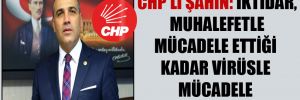 CHP’li Şahin: İktidar, muhalefetle mücadele ettiği kadar virüsle mücadele etmiyor!