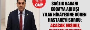 CHP’li Emre, Sağlık Bakanı Koca’ya açılışı yılan hikâyesine dönen hastaneyi sordu: Açacak mısınız, yıkacak mısınız?