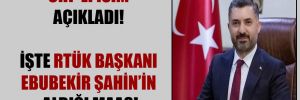 CHP’li isim açıkladı! İşte RTÜK Başkanı Ebubekir Şahin’in aldığı maaş!