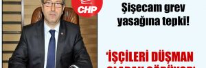 CHP’li Antmen’den Şişecam grev yasağına tepki!