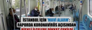 İstanbul için ‘mavi alarm': Raporda koronavirüs açısından riskli ilçelere dikkat çekildi