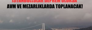 İstanbullular deprem olursa AVM ve mezarlıklarda toplanacak!