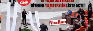 CHP’li Kaya ‘İşte AKP’nin 18 yılda sattıkları’ diyerek 13 metrelik liste açtı!