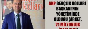 AKP Gençlik Kolları Başkanı’nın yönetiminde olduğu şirket, 21 milyonluk ihale aldı!