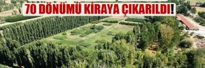 Atatürk Orman Çiftiği’nin 70 dönümü kiraya çıkarıldı!
