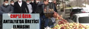 CHP’li Özer: Antalya’da üretici elmasını ‘çöpe’ döktü!