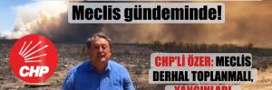 Manavgat’taki sabotaj iddiaları Meclis gündeminde! CHP’li Özer: Meclis derhal toplanmalı, yangınları araştırmalı!