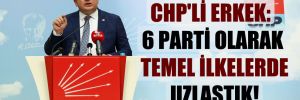 CHP’li Erkek: 6 parti olarak temel ilkelerde uzlaştık!