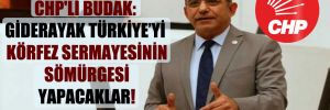 CHP’li Budak: Giderayak Türkiye’yi Körfez sermayesinin sömürgesi yapacaklar!