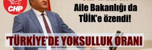 CHP’li Gürer: Aile Bakanlığı da TÜİK’e özendi!  ‘Türkiye’de yoksulluk oranı azalıyormuş!’