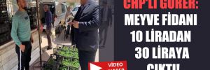 CHP’li Gürer: Meyve fidanı 10 liradan 30 liraya çıktı! 