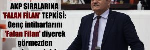 CHP’li Şeker’den AKP sıralarına ‘Falan Filan’ tepkisi: Genç intiharlarını ‘Falan Filan’ diyerek görmezden gelemezsiniz!