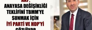 AKP, anayasa değişikliği teklifini TBMM’ye sunmak için İyi Parti ve HDP’yi gözlüyor