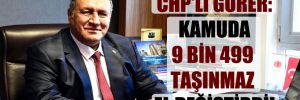 CHP’li Gürer: Kamuda 9 bin 499 taşınmaz el değiştirdi!