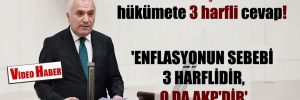 CHP’li Yeşil’den hükümete 3 harfli cevap! ‘Enflasyonun sebebi 3 harflidir, o da AKP’dir’ 