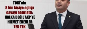 CHP’li Karabat, TOKİ’nin 8 bin kişiye açtığı davayı hatırlattı: Halka değil AKP’ye hizmet edenler tek tek hesap verecekler