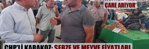CHP’li Karakoz: Sebze ve meyve fiyatları düşecek diye diye milleti soydular!