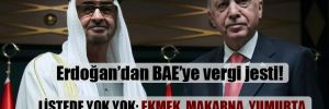 Erdoğan’dan BAE’ye vergi jesti! 
