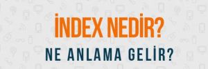 Index nedir? 