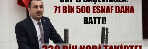 CHP’li Başevirgen: 71 bin 500 esnaf daha battı!