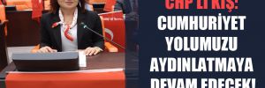CHP’li Kış: Cumhuriyet yolumuzu aydınlatmaya devam edecek! 