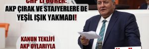 CHP’li Gürer: AKP çırak ve stajyerlere de yeşil ışık yakmadı!