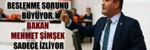 CHP’li Karabat: Beslenme sorunu büyüyor, Bakan Mehmet Şimşek sadece izliyor