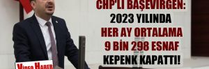 CHP’li Başevirgen: 2023 yılında her ay ortalama 9 bin 298 esnaf kepenk kapattı!