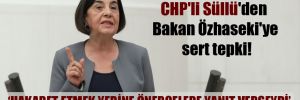 CHP’li Süllü’den Bakan Özhaseki’ye sert tepki!