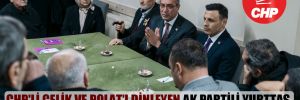 CHP’li Çelik ve Polat’ı dinleyen AK Partili yurttaş ikna oldu: İnşallah siz kazanırsınız 