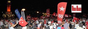 İzmir'de,Silivri engeline karşı eylem