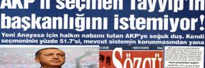 AKP'li seçmen Tayyip'in başkanlığını istemiyor