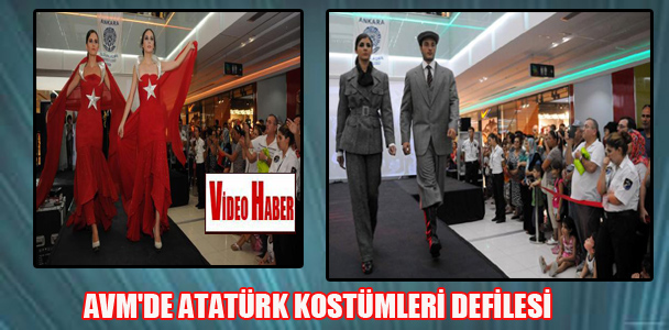 AVM’de Atatürk kostümleri defilesi