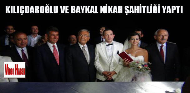 Kılıçdaroğlu ve Baykal nikah şahitliği yaptı