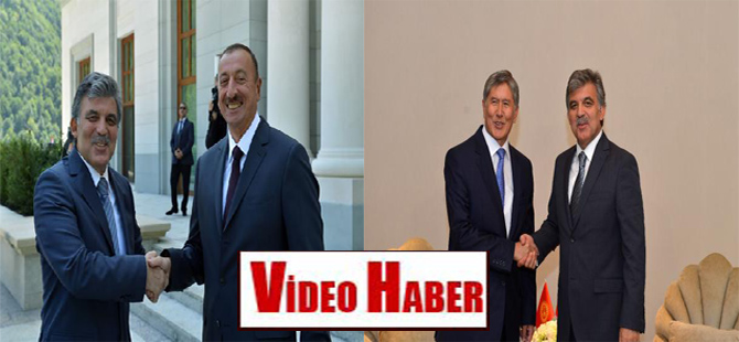 Gül, Azerbaycan ve Kırgızistan Cumhurbaşkanları ile görüştü