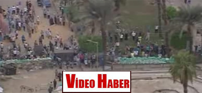 Mısır’daki çatışmalar helikopter kamerasında