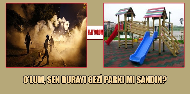 O’lum, sen burayı Gezi Parkı mı sandın?