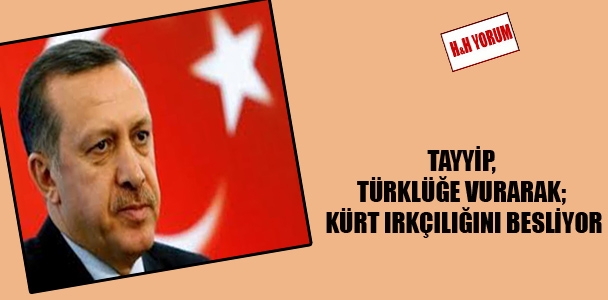 Tayyip, Türklüğe vurarak; Kürt ırkçılığını besliyor