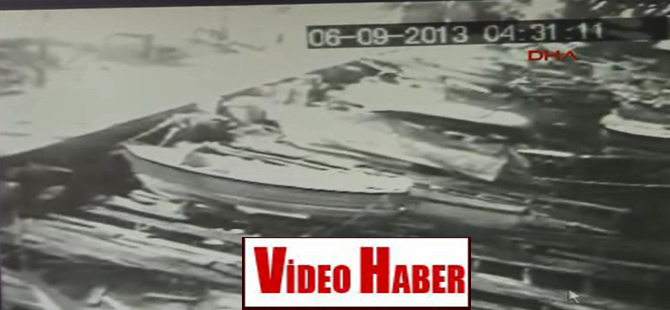 Dev gemi kazası kamerada