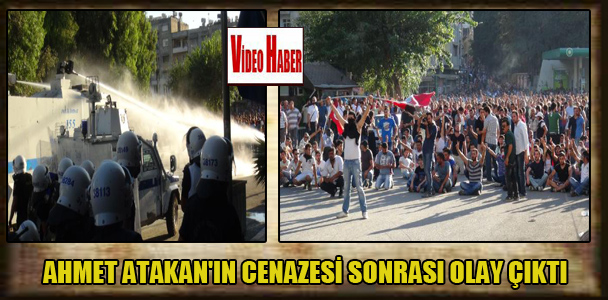 Hatay’da Ahmet Atakan’ın cenazesi sonrası olay çıktı