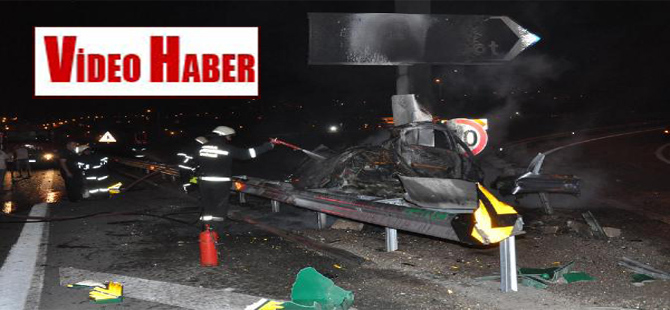 Bursa’daki feci kazada 1 kişi yanarak öldü