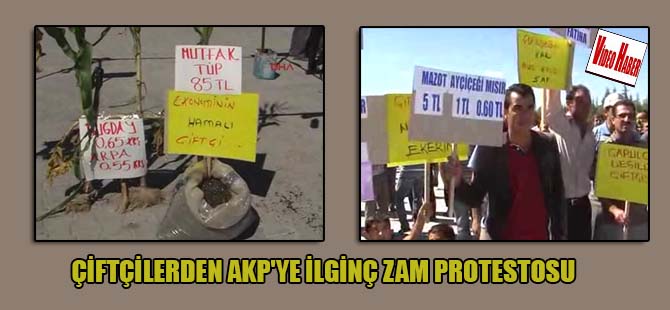 Çiftçilerden AKP’ye ilginç zam protestosu